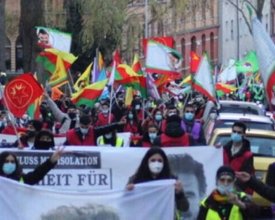 Demonstration für Öcalan in Kassel