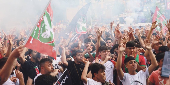 Amedspor şampiyonluk kutlamaları / foto: Medine MAMEDOĞLU