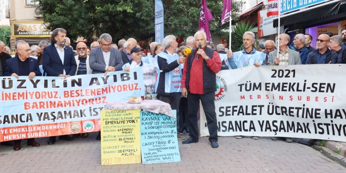 Emekli protesto