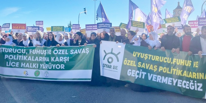 Lice uyuşturucu protesto