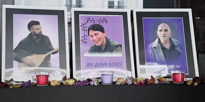 Mehmet Şirin Aydın (Mîr Perwer), Emine Kara (Evîn Goyî) ve Abdurrahman Kızıl